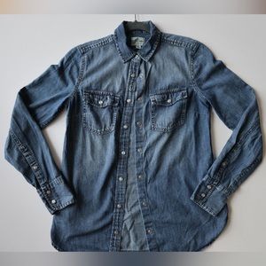 J. Crew Women’s Slim-fit Chambray Shirt size 0